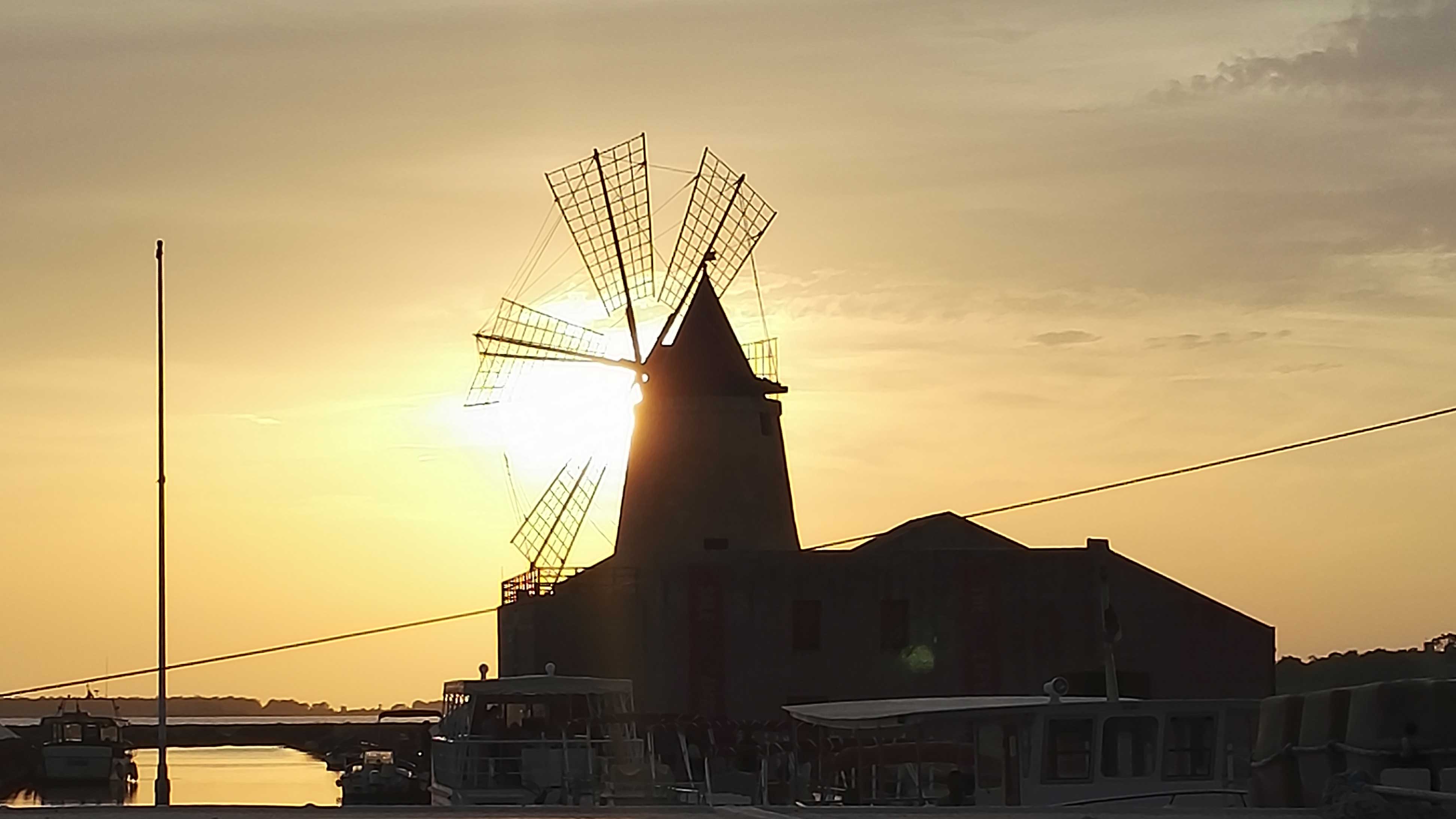 tramonto sullo Stagnone Marsala, Trapani